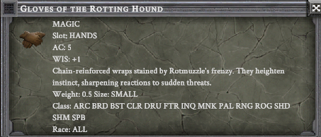 GLOVES OF THE ROTTING HOUND item card